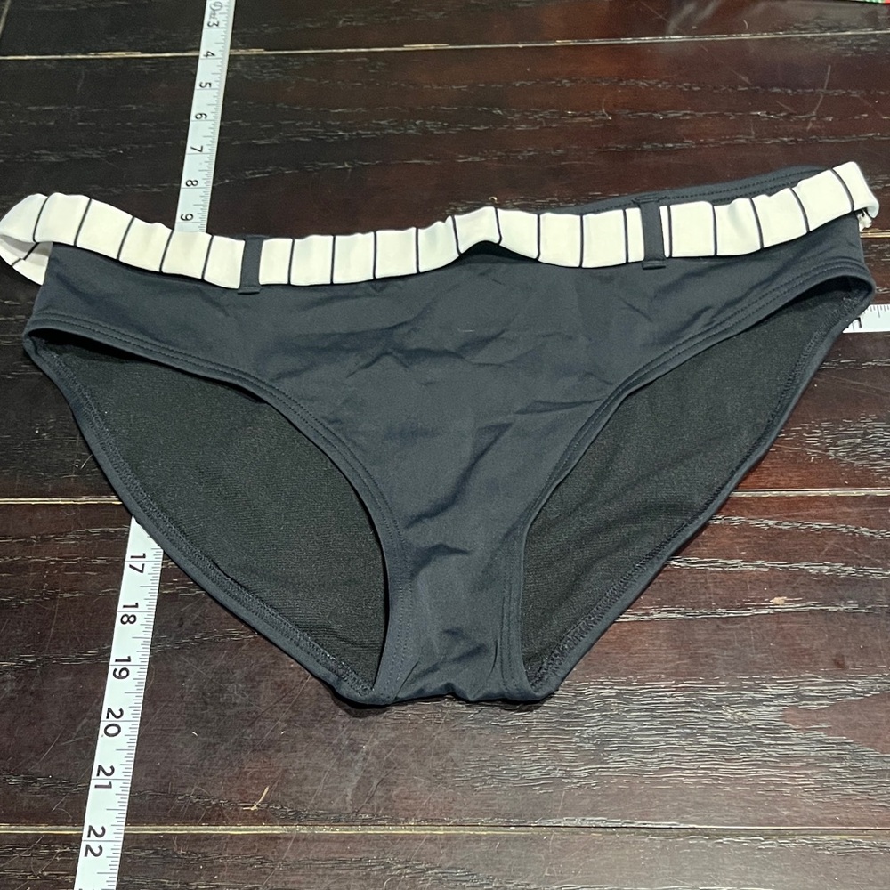 Anne Cole Black and White Bikini Bottom